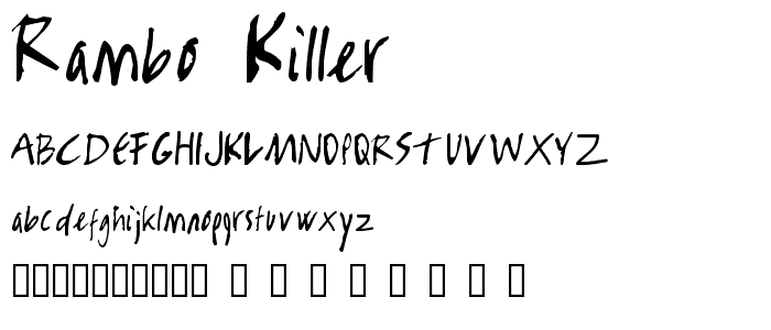 Rambo Killer  font